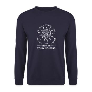 Neurologie Medizin Gehirn Facharzt Neuron - Unisex Pullover - Navy - Vorne - Alina (178cm) & Michal (187cm)
