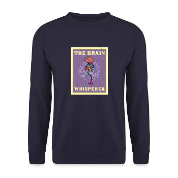Neurologe Gehirn Neurochirurg Neuron Arzt - Unisex Pullover - Navy - Vorne - Alina (178cm) & Michal (187cm)