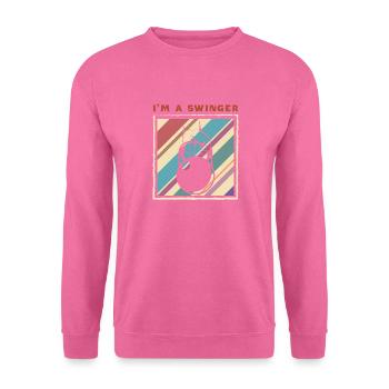Hantel Kettlebell Fitness Bodybuilder Masse - Unisex Pullover - Pink - Vorne