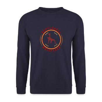 Kettlebell Masse Muskelaufbau Fitness Gym - Unisex Pullover - Navy - Vorne - Alina (178cm) & Michal (187cm)
