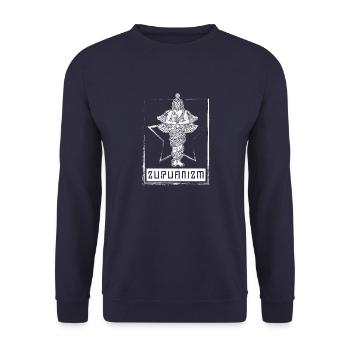 Gott Zurvan Zoroastrismus Iran Persisch - Unisex Pullover - Navy - Vorne - Alina (178cm) & Michal (187cm)