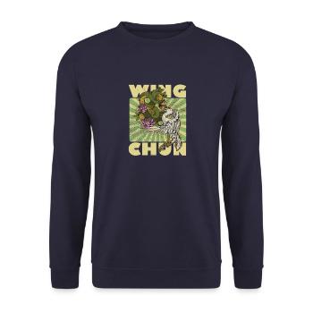 Kampfsport Wing Chun Tsun Selbstverteidigung - Unisex Pullover - Navy - Vorne - Alina (178cm) & Michal (187cm)