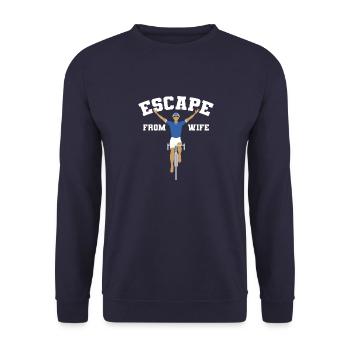 Échappe à ta femme - Sweat-shirt Unisexe - marine - Devant - Alina (178cm) & Michal (187cm)