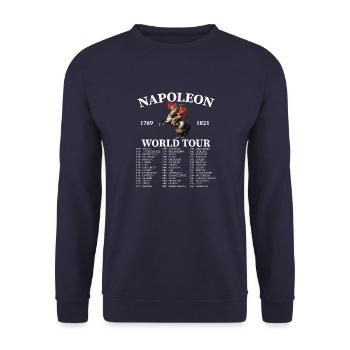 Napoleon World Tour - Unisex Sweatshirt - navy - Front - Alina (178cm) & Michal (187cm)