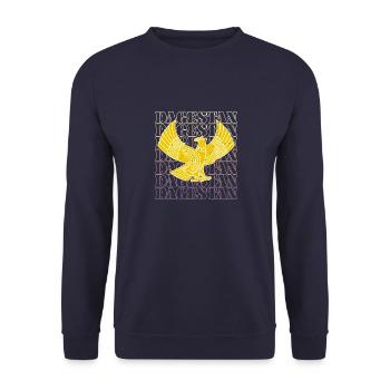 Dagestan Urlaub Adler Flagge National Reise - Unisex Pullover - Navy - Vorne - Alina (178cm) & Michal (187cm)