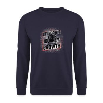 Célébrez la croissance de Journey Honor | Art numérique - Sweat-shirt Unisexe - marine - Devant - Alina (178cm) & Michal (187cm)