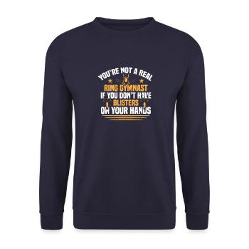 Ring Gymnastics 10 - Unisex Sweatshirt - navy - Front - Alina (178cm) & Michal (187cm)