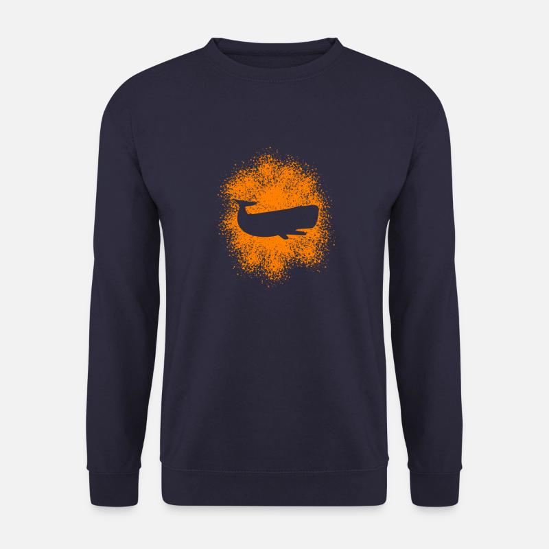Sperm Whale Ocean Protector - Unisex Sweatshirt - navy