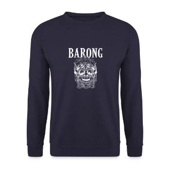 Barong Bali Tanz Mythologie Löwe Kultur Volk - Unisex Pullover - Navy - Vorne - Alina (178cm) & Michal (187cm)