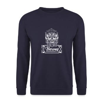 Barong Hinduismus Bali Rangda Mythologie - Unisex Pullover - Navy - Vorne - Alina (178cm) & Michal (187cm)