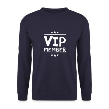 Membre VIP - Sweat-shirt Unisexe - marine - Devant - Alina (178cm) & Michal (187cm)