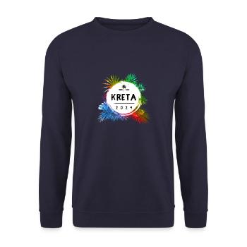 Crete 2024 Colorful - Unisex Sweatshirt - navy - Front - Alina (178cm) & Michal (187cm)