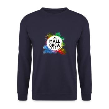 Mallorca 2024 Bunt - Unisex Pullover - Navy - Vorne - Alina (178cm) & Michal (187cm)