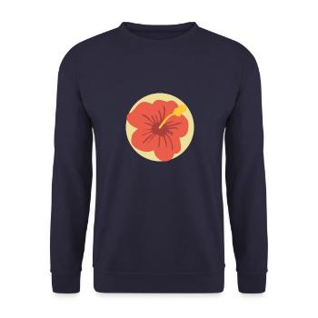 Fleur d’été - Sweat-shirt Unisexe - marine - Devant - Alina (178cm) & Michal (187cm)