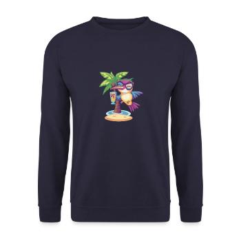 Colibri Oiseau Vacances D’été - Sweat-shirt Unisexe - marine - Devant - Alina (178cm) & Michal (187cm)