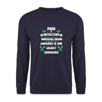 I m not responsible for what my face does when you - Unisex Sweatshirt - navy - Front - Alina (178cm) & Michal (187cm)