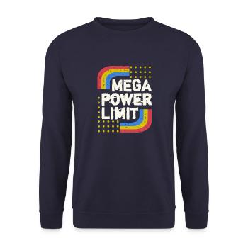 Méga limite de puissance - Sweat-shirt Unisexe - marine - Devant - Alina (178cm) & Michal (187cm)