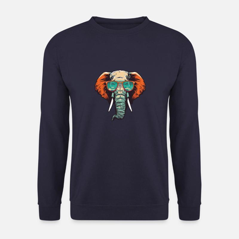 Elephant Head Cool - Unisex Sweatshirt - navy