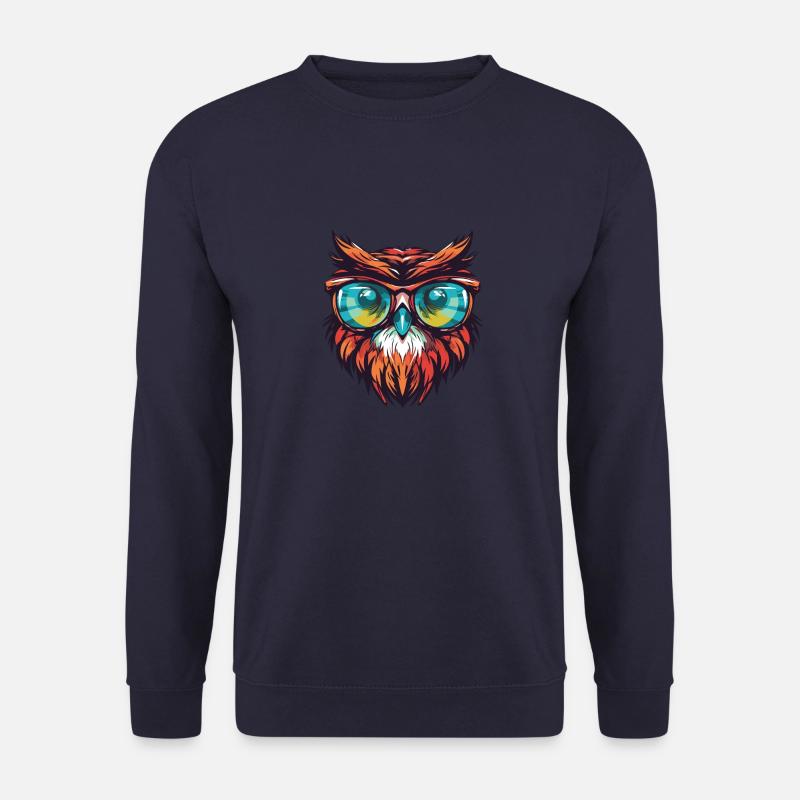 Eule Kopf Cool - Unisex Pullover - Navy