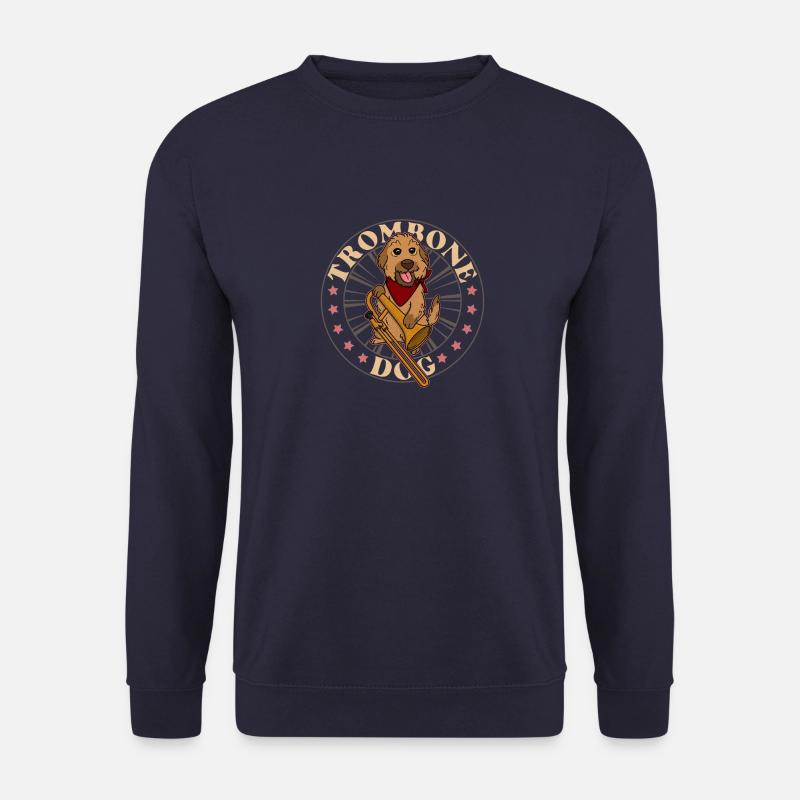 Posaune Musik Instrument Trompete Hund - Unisex Pullover - Navy
