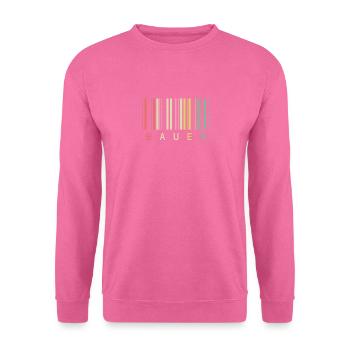 Rayures rouges et vertes de style rétro classique Festive - Sweat-shirt Unisexe - rose - Devant