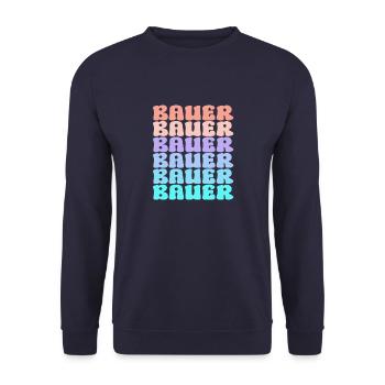 Célébrez la joie et l’inspiration au quotidien - Bauer Rai - Sweat-shirt Unisexe - marine - Devant - Alina (178cm) & Michal (187cm)