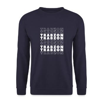 Memleket Göktürk Trabzon Trabzonlu Türkei - Unisex Pullover - Navy - Vorne - Alina (178cm) & Michal (187cm)