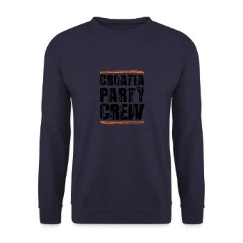 Croatia Party Crew - Unisex Pullover - Navy - Vorne - Alina (178cm) & Michal (187cm)