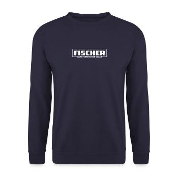 Fischer Family Protection Squad Statement - Unisex Pullover - Navy - Vorne - Alina (178cm) & Michal (187cm)
