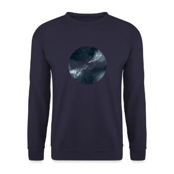 Antike Syrien Aramäer Aram Damaskus Assyrer - Unisex Pullover - Navy - Vorne - Alina (178cm) & Michal (187cm)