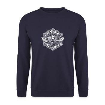Antike Geschichte Aram Aramäer Syrien Osten - Unisex Pullover - Navy - Vorne - Alina (178cm) & Michal (187cm)