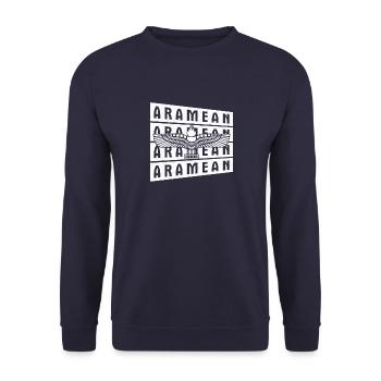 Syrien Naher Osten Antike Aramäische Aramäer - Unisex Pullover - Navy - Vorne - Alina (178cm) & Michal (187cm)