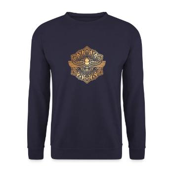 Antike Geschichte Aram Aramäer Syrien Osten - Unisex Pullover - Navy - Vorne - Alina (178cm) & Michal (187cm)