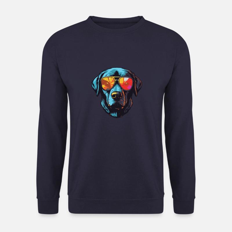 Labrador Hund Kopf Cool - Unisex Pullover - Navy