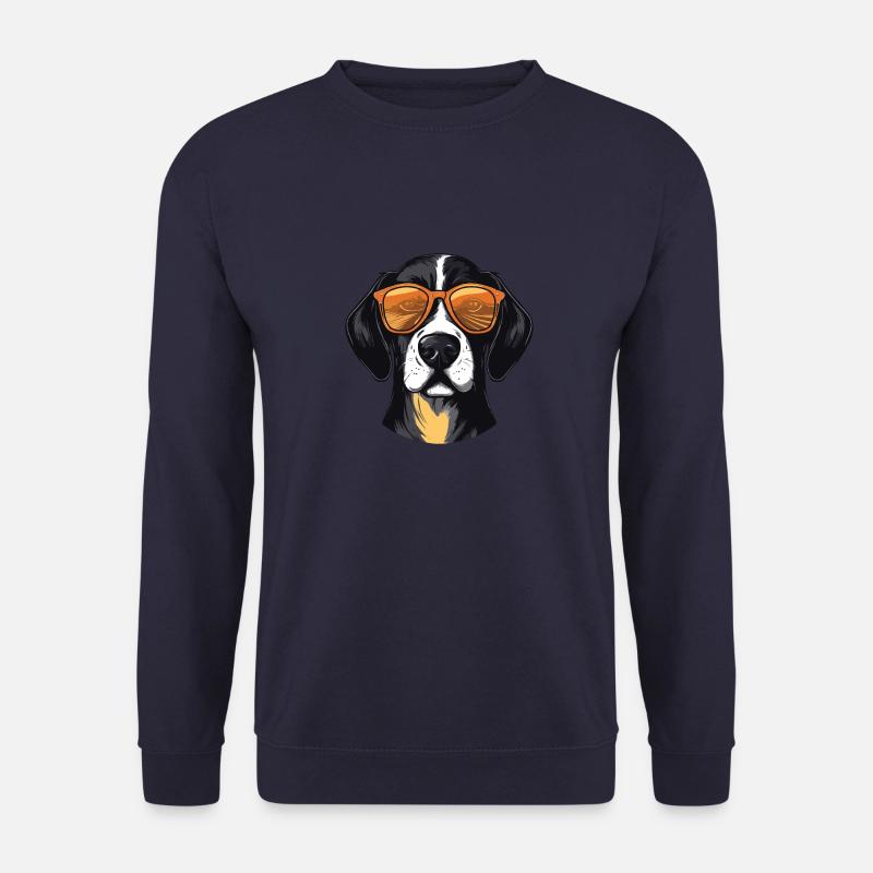 Beagle Dog Head Cool - Unisex Sweatshirt - navy