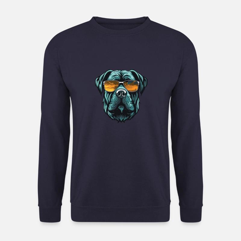 Mastiff Dog Head Cool - Unisex Sweatshirt - navy