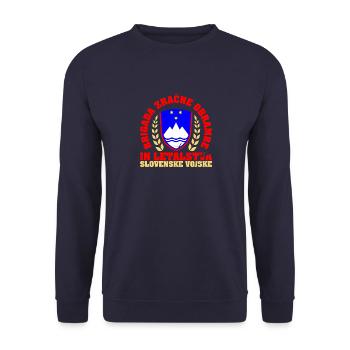Slowenien Slovenija Balkan Urlaub Slowenen - Unisex Pullover - Navy - Vorne - Alina (178cm) & Michal (187cm)