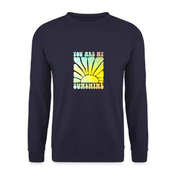 you are my sunshine summer - Unisex Pullover - Navy - Vorne - Alina (178cm) & Michal (187cm)