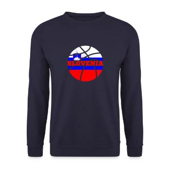 Slowenien Balkanland Slovenija Flagge Reise - Unisex Pullover - Navy - Vorne - Alina (178cm) & Michal (187cm)