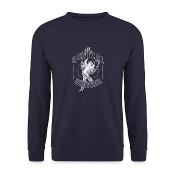 National Vogel Quetzal Guatemala Symbol - Unisex Pullover - Navy - Vorne - Alina (178cm) & Michal (187cm)