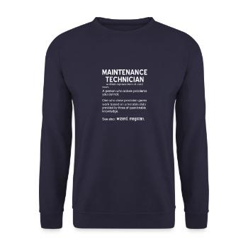 Instandhaltung Techniker Instandhaltung Ingenieur - Unisex Pullover - Navy - Vorne - Alina (178cm) & Michal (187cm)