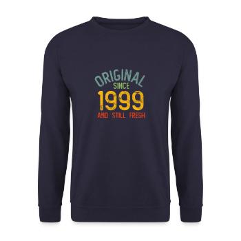 Millésime 1999 - Sweat-shirt Unisexe - marine - Devant - Alina (178cm) & Michal (187cm)
