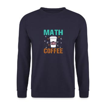 Mathematik Mathematiker Mathelehrer - Unisex Pullover - Navy - Vorne - Alina (178cm) & Michal (187cm)