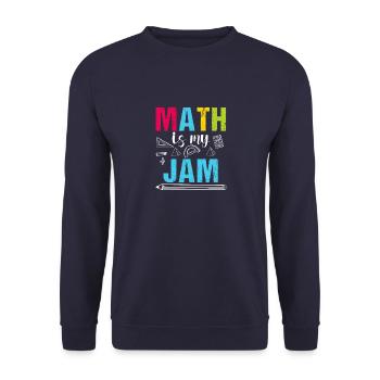 Mathematik Mathematiker Mathelehrer - Unisex Pullover - Navy - Vorne - Alina (178cm) & Michal (187cm)