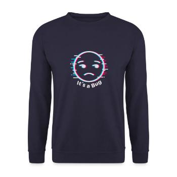 No Problem it ́s a Bug - Unisex Sweatshirt - navy - Front - Alina (178cm) & Michal (187cm)
