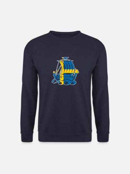 Schweden Skandinavien Sverige Wikinger Volk - Unisex Pullover - Navy