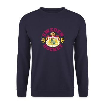 Schweden Urlaub Flagge National Wikinger - Unisex Pullover - Navy - Vorne - Alina (178cm) & Michal (187cm)