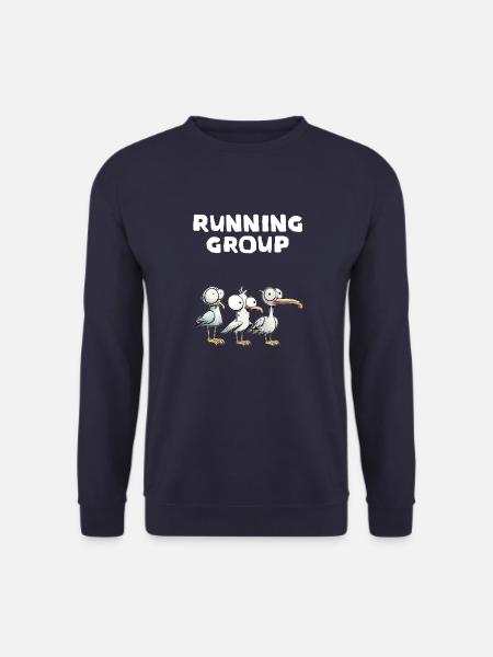 Couple jogging - Unisex Sweatshirt - navy