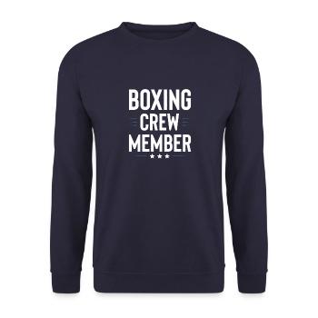 Boxing Crew - Unisex Pullover - Navy - Vorne - Alina (178cm) & Michal (187cm)