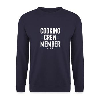 Cooking Crew - Unisex Pullover - Navy - Vorne - Alina (178cm) & Michal (187cm)
